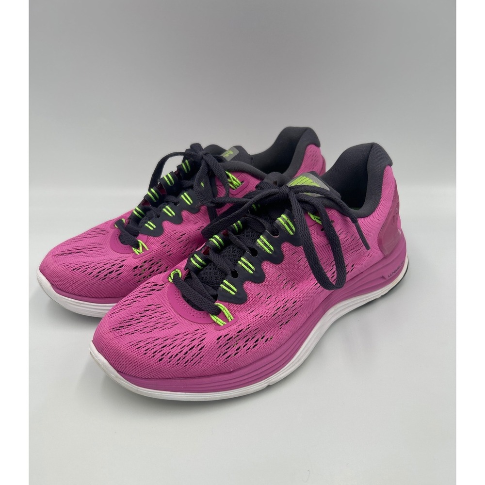 Nike LunarGlide 7 Women's Running Shoes Pink Lime Green 747356-601 Size 6